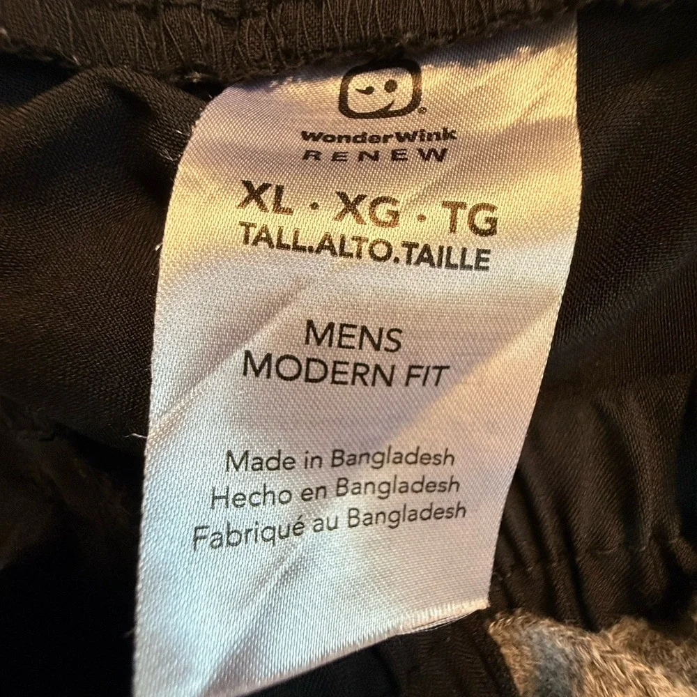 Mens Wonder Wink Scrub Pants Size XL Style # 5434 Black Cargo